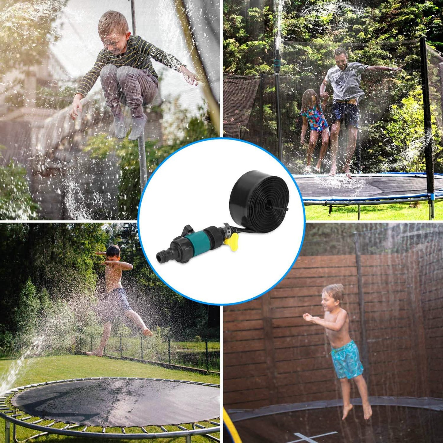 Kids Trampoline Sprinkler Outdoor DailySale