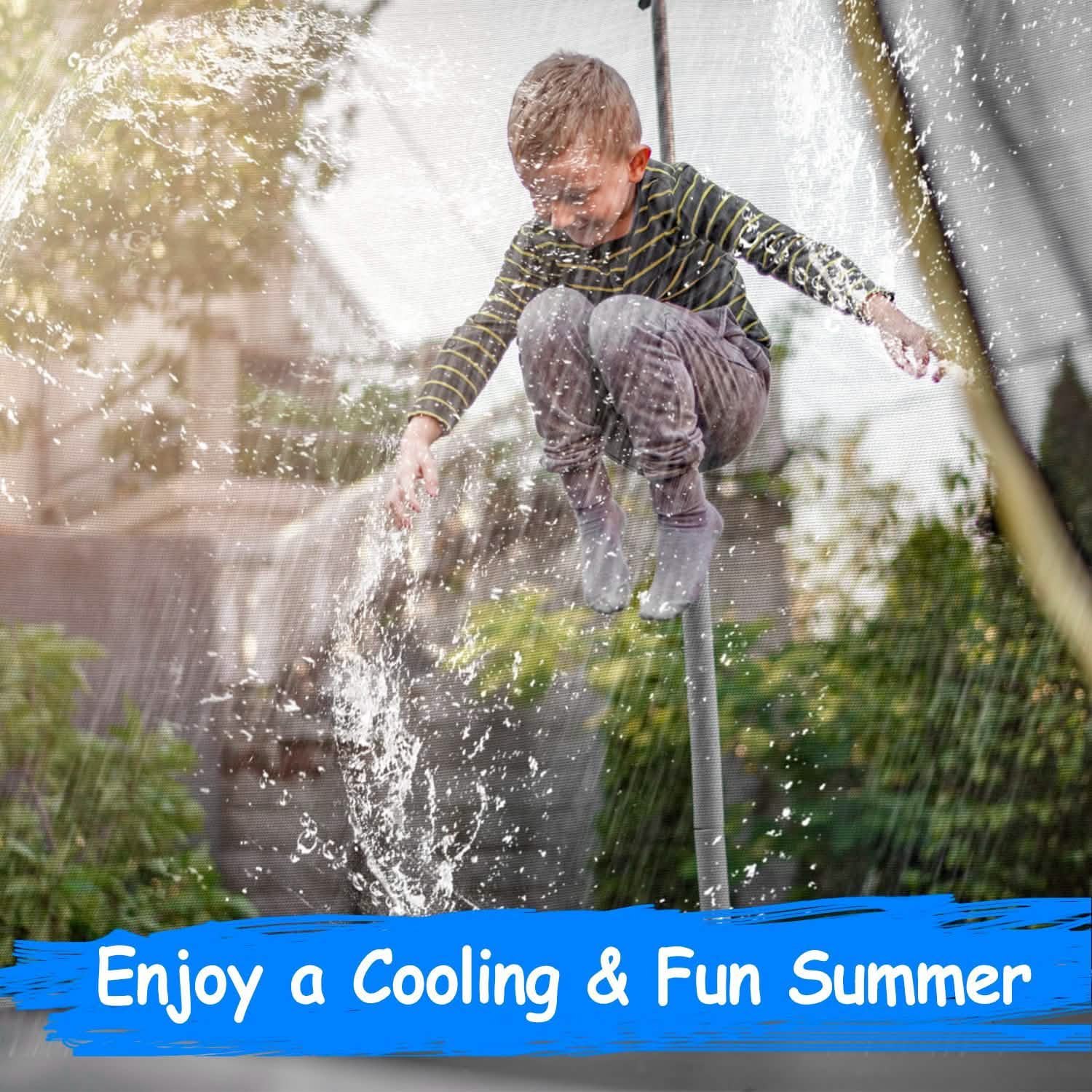 Kids Trampoline Sprinkler Outdoor DailySale