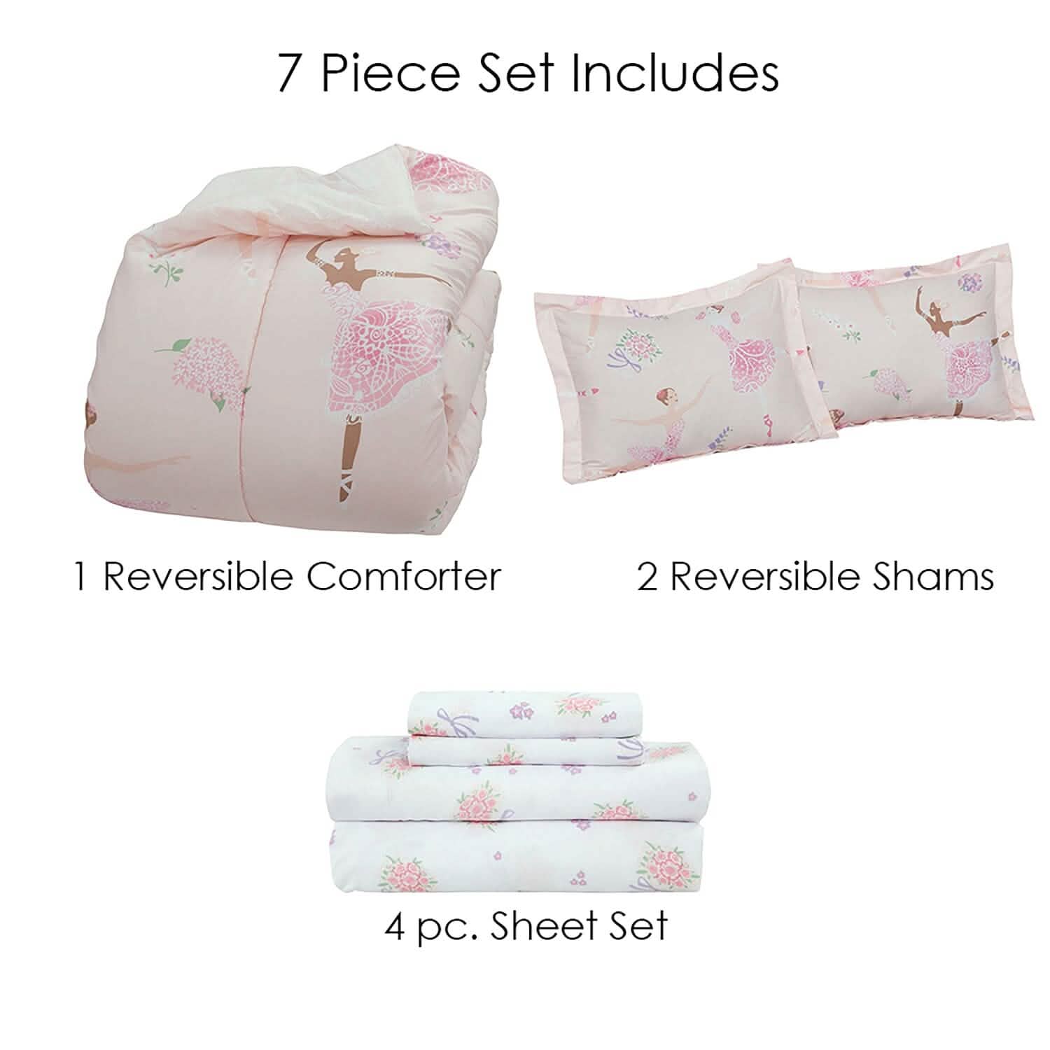 Kidz Mix Dancing Ballerinas Bed in a Bag DailySale