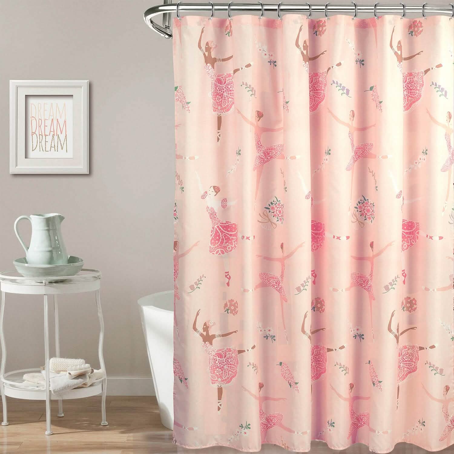 Kidz Mix Dancing Ballerinas Shower Curtain DailySale