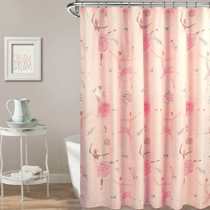 Kidz Mix Dancing Ballerinas Shower Curtain DailySale