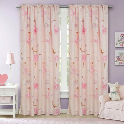 2-Piece Set: Kidz Mix Dancing Ballerinas Window Panel Pair DailySale