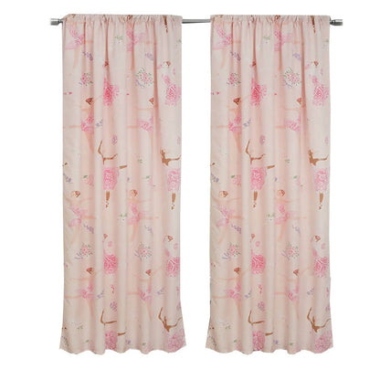 2-Piece Set: Kidz Mix Dancing Ballerinas Window Panel Pair DailySale