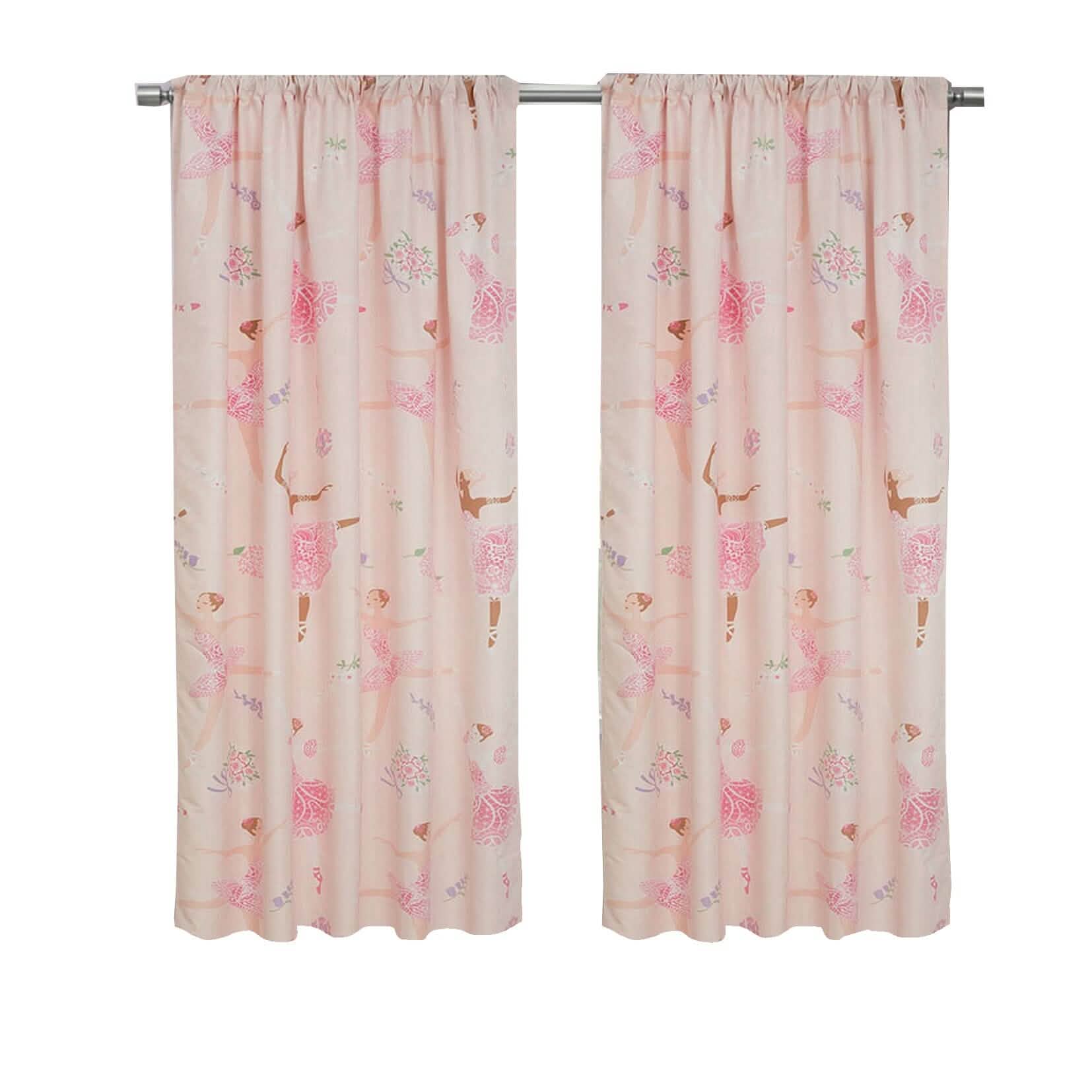 2-Piece Set: Kidz Mix Dancing Ballerinas Window Panel Pair DailySale