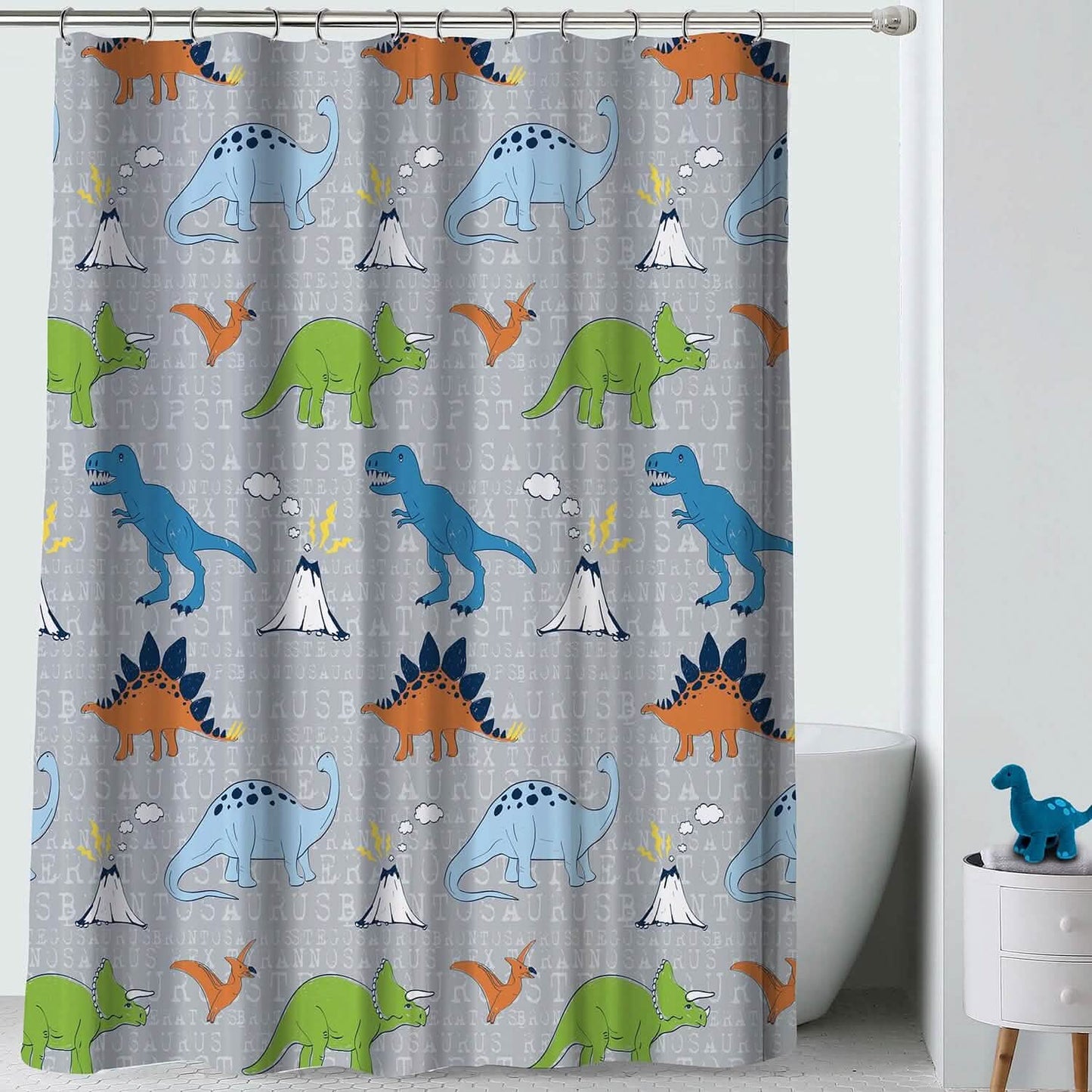 Kidz Mix Dinosaur Walk Shower Curtain DailySale