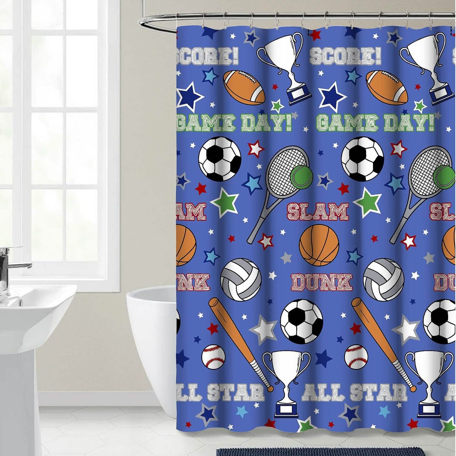 Kidz Mix Game Day Shower Curtain DailySale