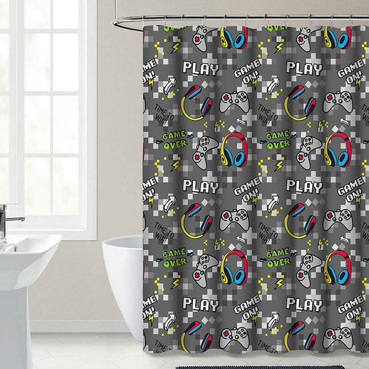 Kidz Mix Game on Glow-in-the-Dark Shower Curtain DailySale