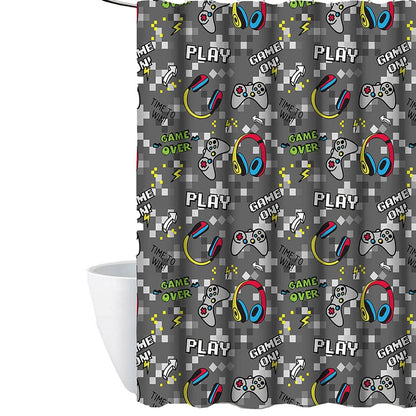 Kidz Mix Game on Glow-in-the-Dark Shower Curtain DailySale