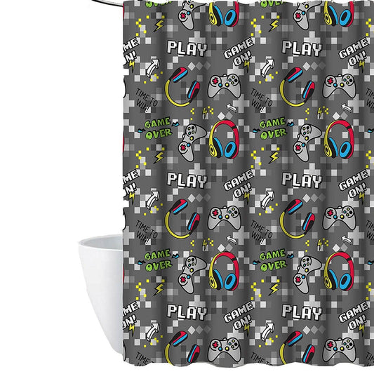 Kidz Mix Game on Glow-in-the-Dark Shower Curtain DailySale