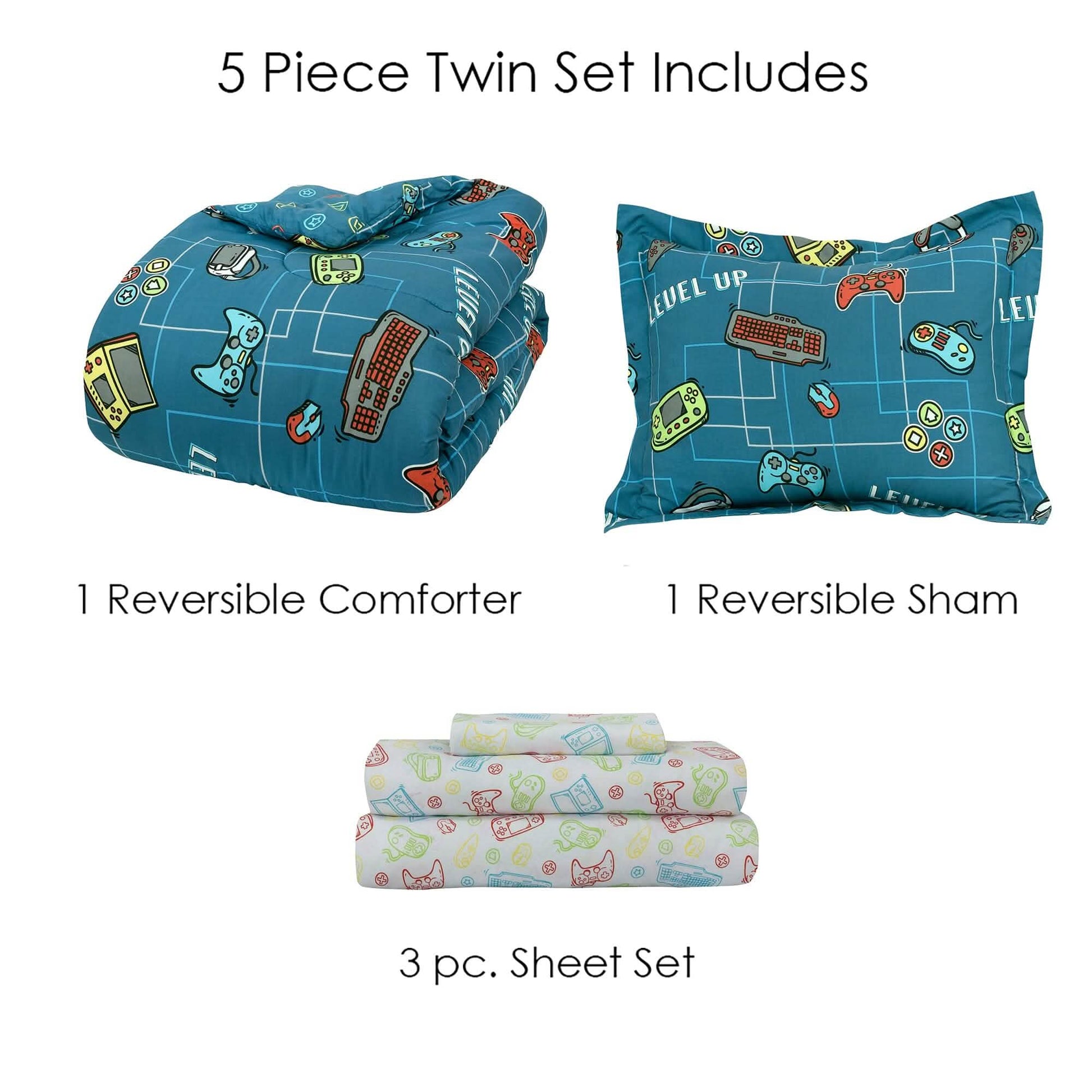 Kidz Mix Level Up Glow In The-Dark Bed In A Bag DailySale