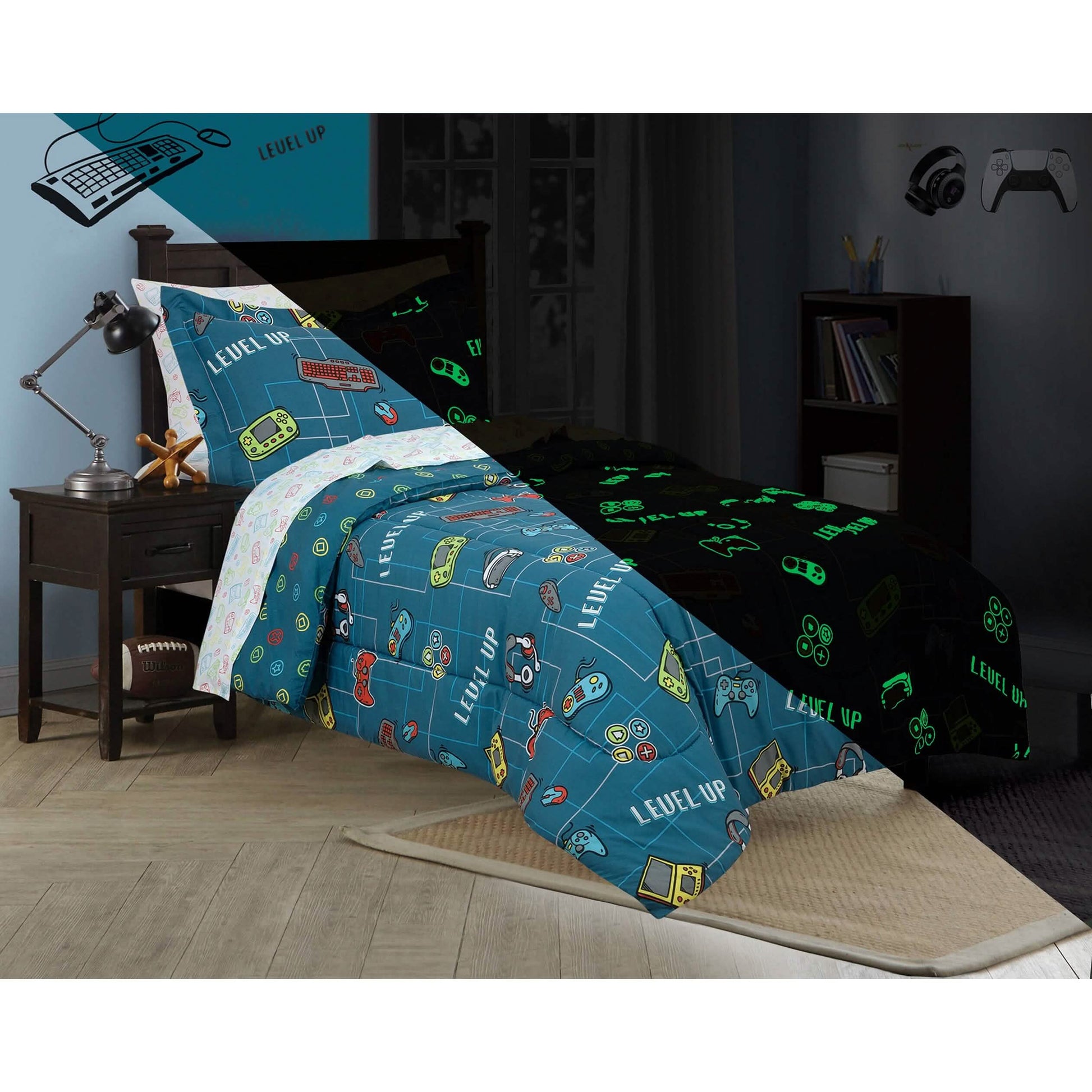 Kidz Mix Level Up Glow In The-Dark Bed In A Bag DailySale