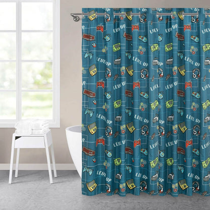 Kidz Mix Level Up Glow-in-the-Dark Shower Curtain DailySale