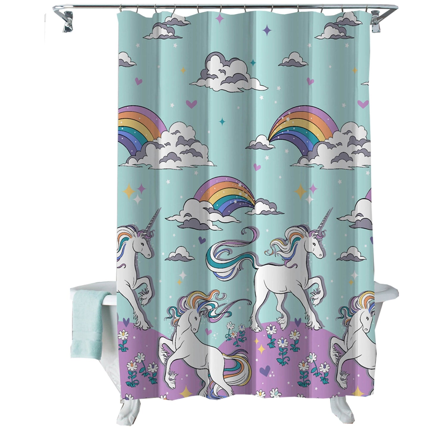 Kidz Mix Magical Unicorn Shower Curtain DailySale