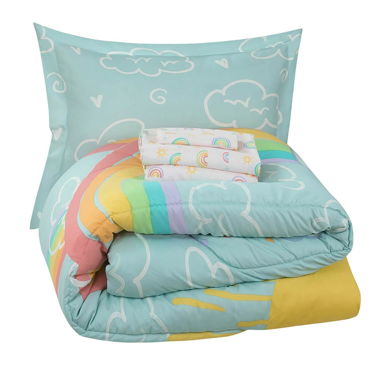 Kidz Mix Rainbow Clouds Bed in a Bag DailySale