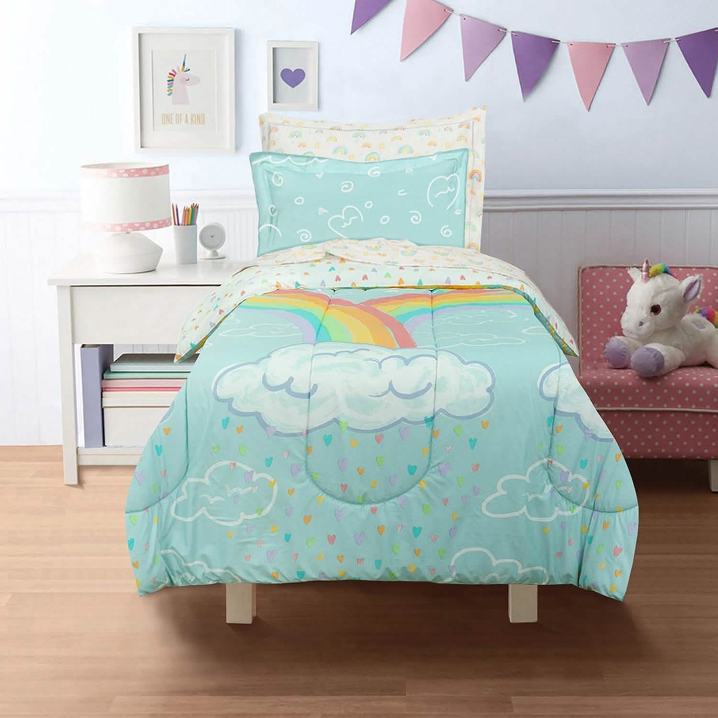 Kidz Mix Rainbow Clouds Bed in a Bag DailySale