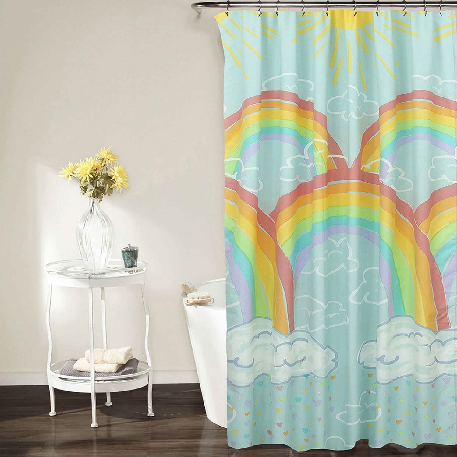Kidz Mix Rainbow Clouds Shower Curtain DailySale