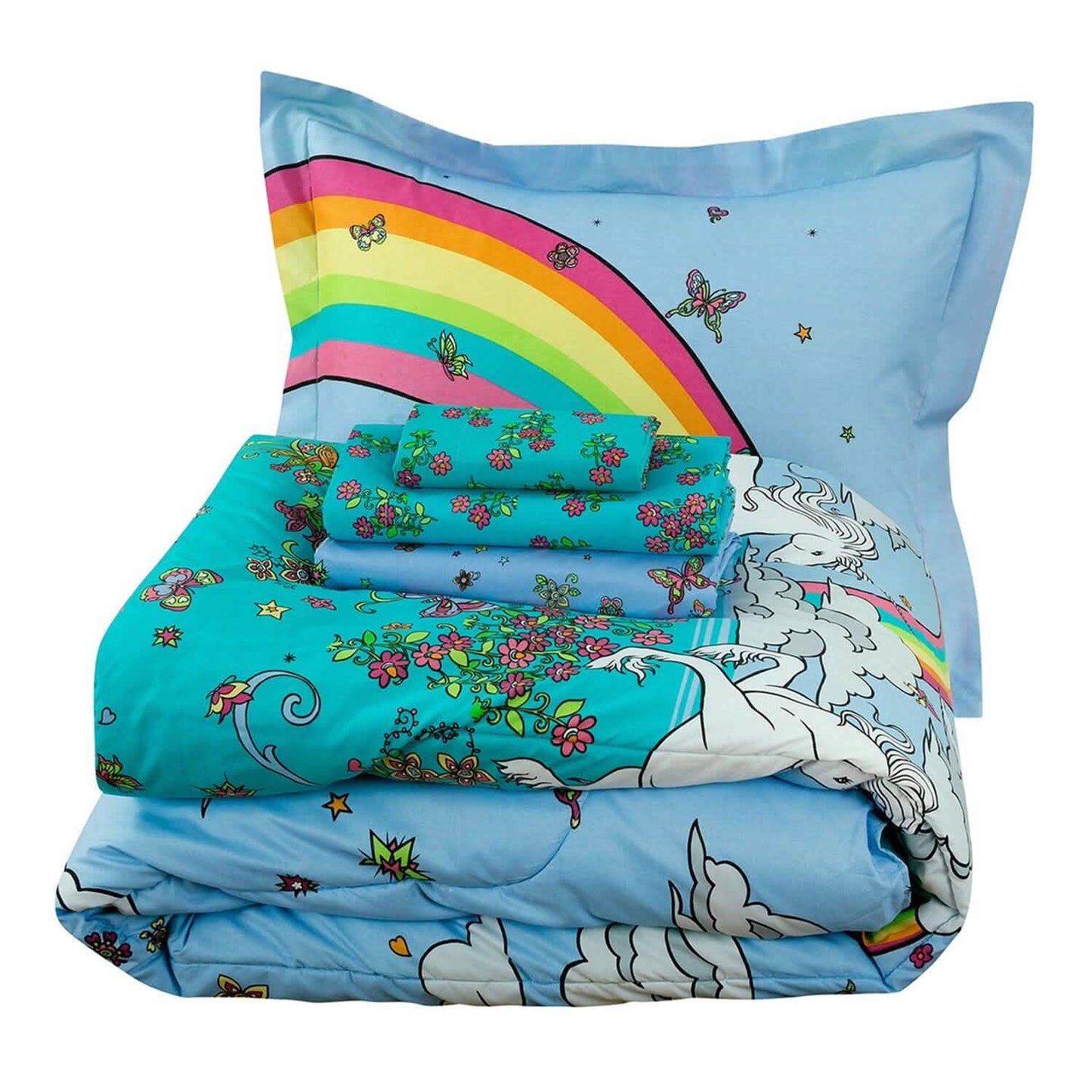 Kidz Mix Rainbow Unicorn Bed in a Bag DailySale