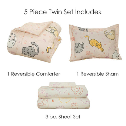 Kidz Mix Sleepy Cats Bed in a Bag DailySale