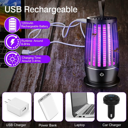 Killer Lamp Bug Zapper with Night Light Strap Mosquito Catcher DailySale