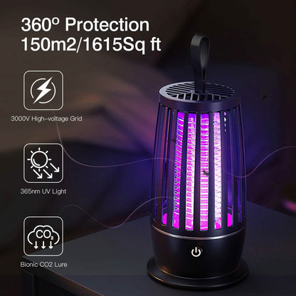 Killer Lamp Bug Zapper with Night Light Strap Mosquito Catcher DailySale