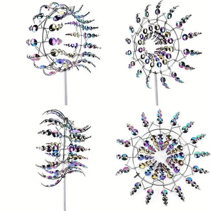 Kinetic Wind Sculptures & Spinners 3D Wind Spinner Wind Powered Wind Art DailySale