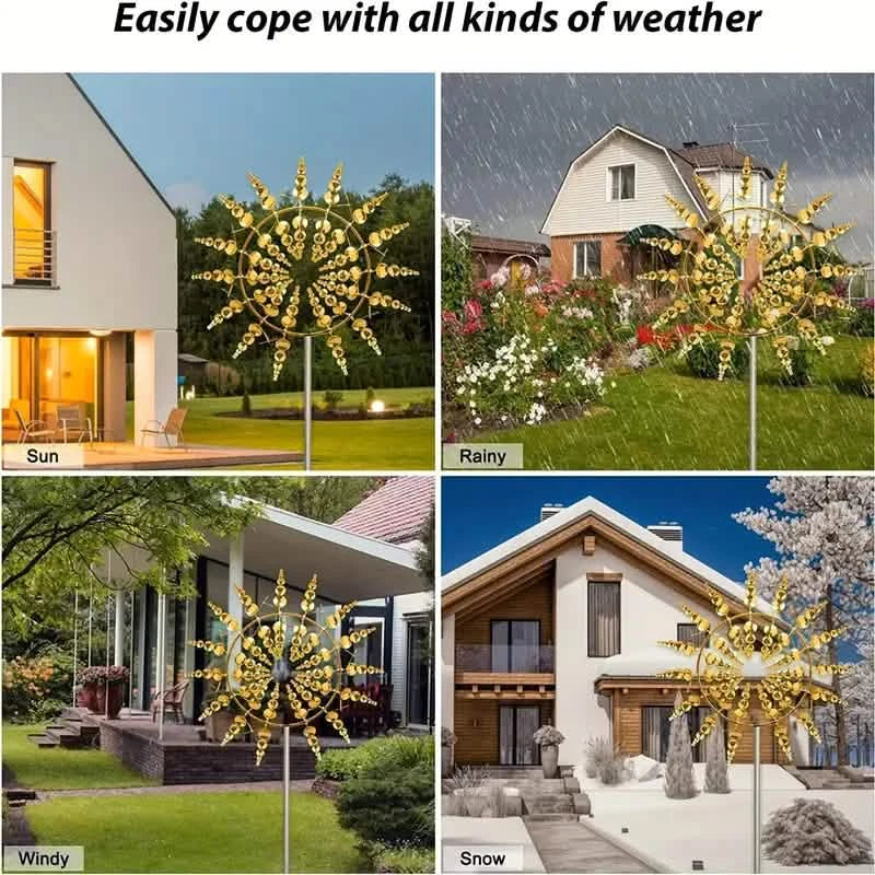 Kinetic Wind Sculptures & Spinners 3D Wind Spinner Wind Powered Wind Art DailySale