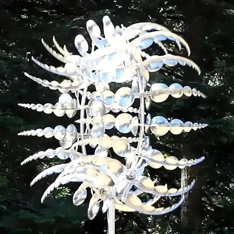 Kinetic Wind Sculptures & Spinners 3D Wind Spinner Wind Powered Wind Art DailySale