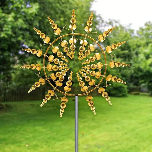 Kinetic Wind Sculptures & Spinners 3D Wind Spinner Wind Powered Wind Art DailySale