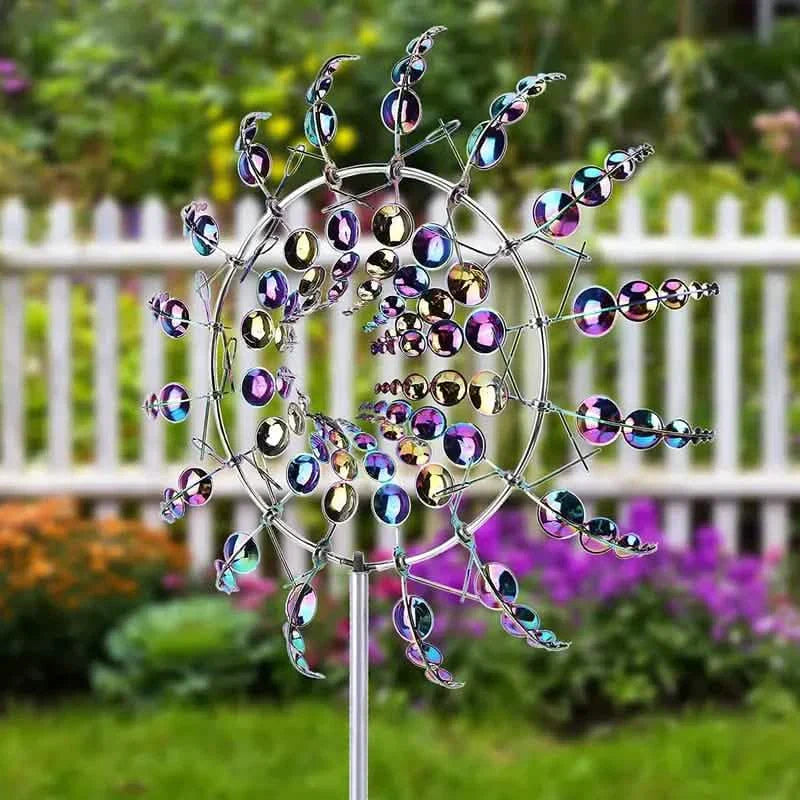Kinetic Wind Sculptures & Spinners 3D Wind Spinner Wind Powered Wind Art DailySale