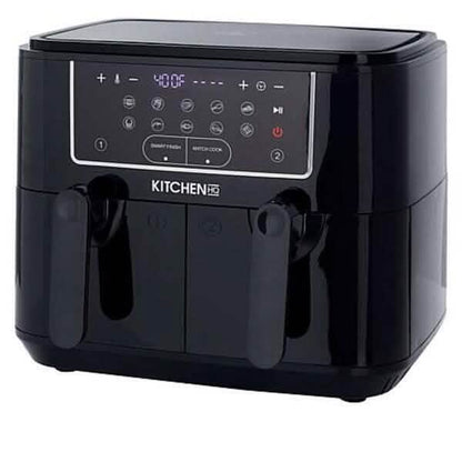 Kitchen HQ 10-in-1 9-Quart Dual Air Fryer with Kebabs (Refurbished) DailySale