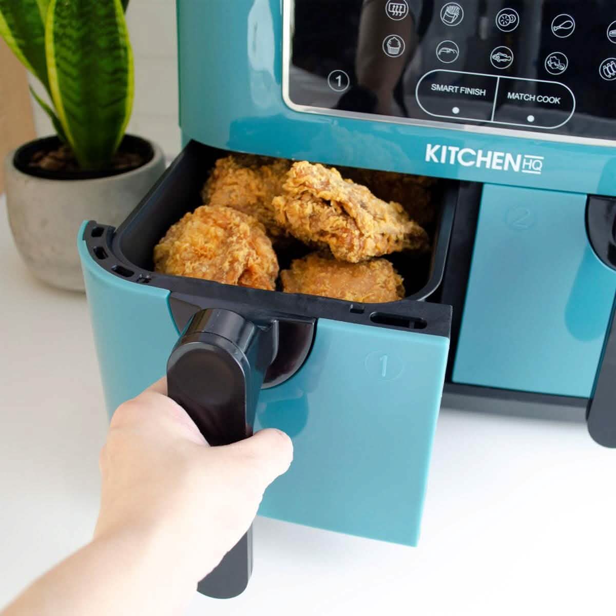 Kitchen HQ 10-in-1 9-Quart Dual Air Fryer with Kebabs (Refurbished) DailySale