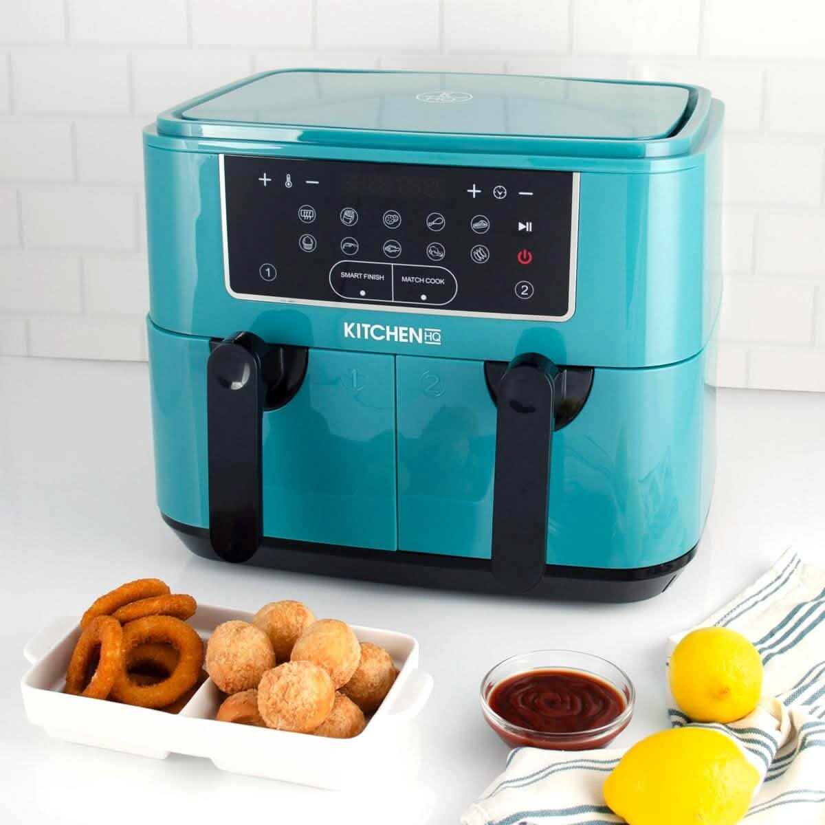 Kitchen HQ 10-in-1 9-Quart Dual Air Fryer with Kebabs (Refurbished) DailySale