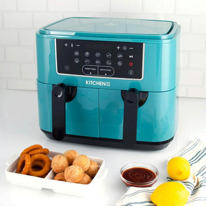 Kitchen HQ 10-in-1 9-Quart Dual Air Fryer with Kebabs (Refurbished) DailySale