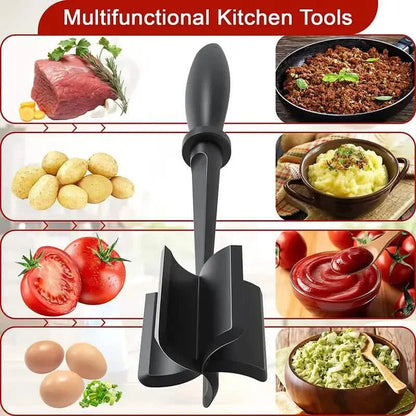 Kitchen Meat Chopper Ground Beef Masher Utensil Heat Resistant Non-Stick DailySale