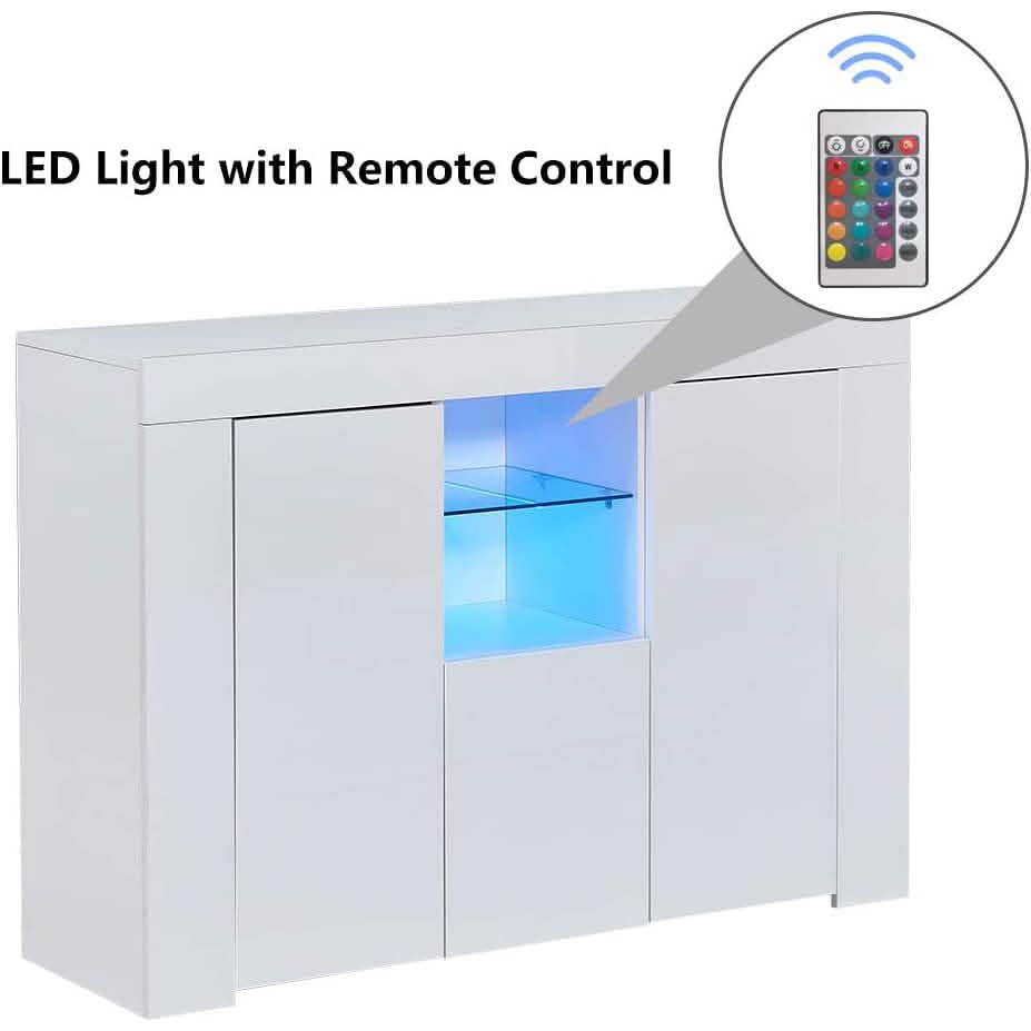 Kitchen Sideboard Cupboard with LED Light DailySale