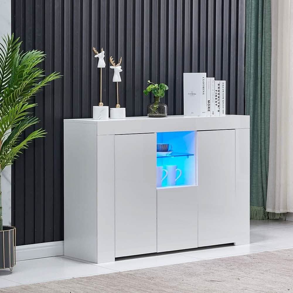 Kitchen Sideboard Cupboard with LED Light DailySale