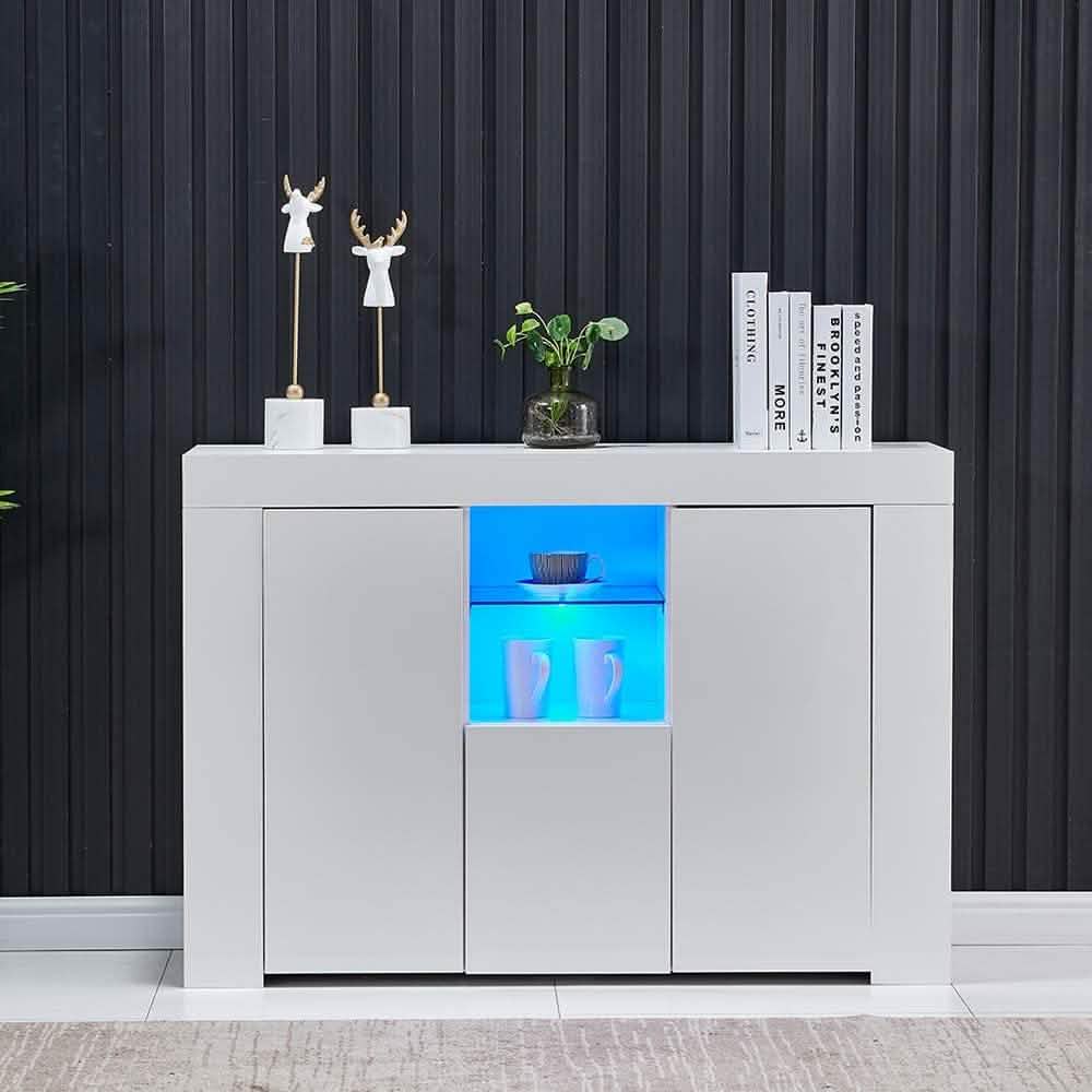 Kitchen Sideboard Cupboard with LED Light DailySale