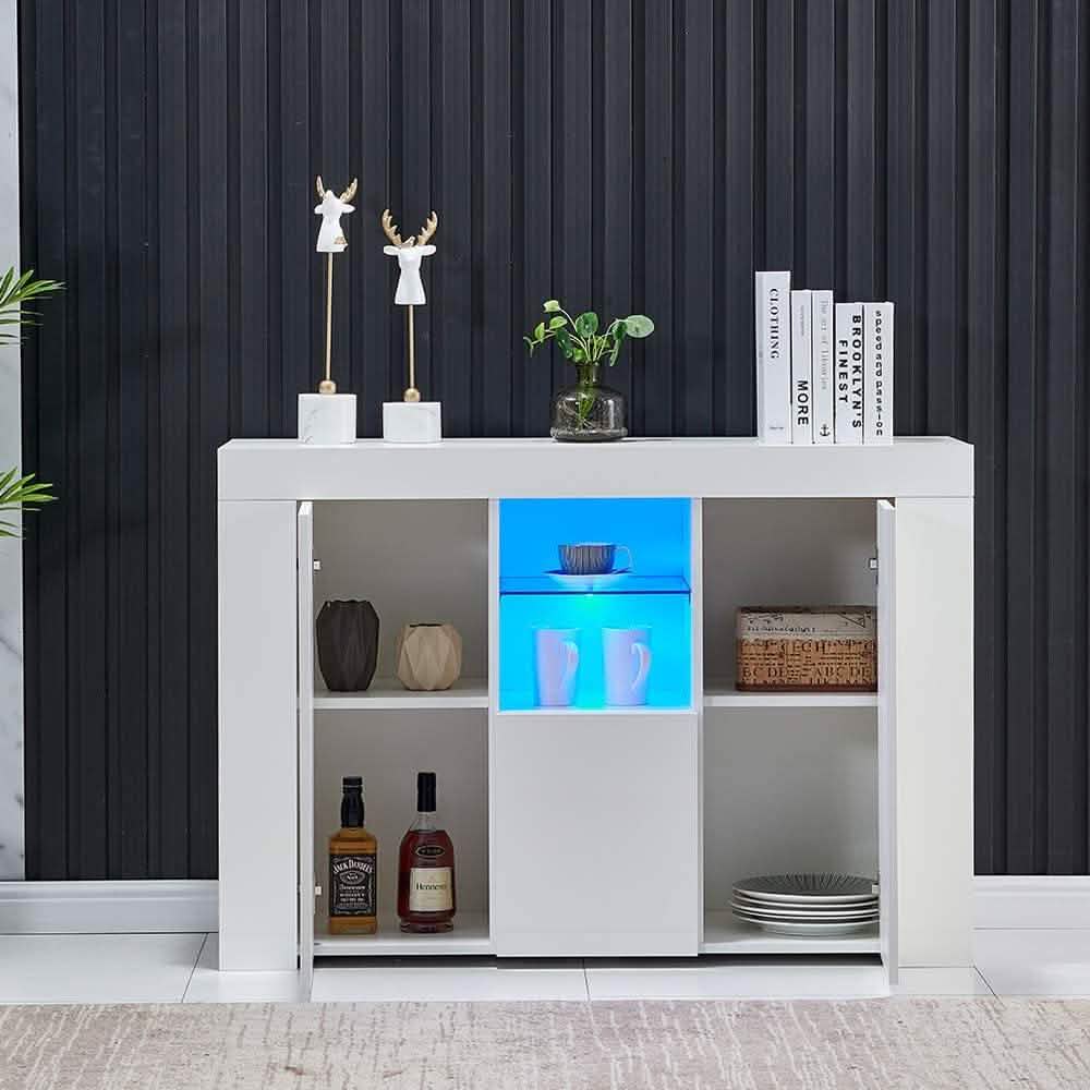 Kitchen Sideboard Cupboard with LED Light DailySale