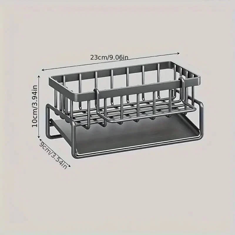 Kitchen Storage Rack - Multi-Functional Household Sink Organizer with Drain Basket DailySale