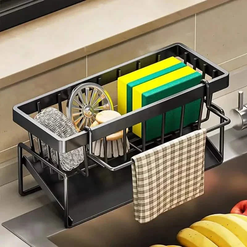 Kitchen Storage Rack - Multi-Functional Household Sink Organizer with Drain Basket DailySale