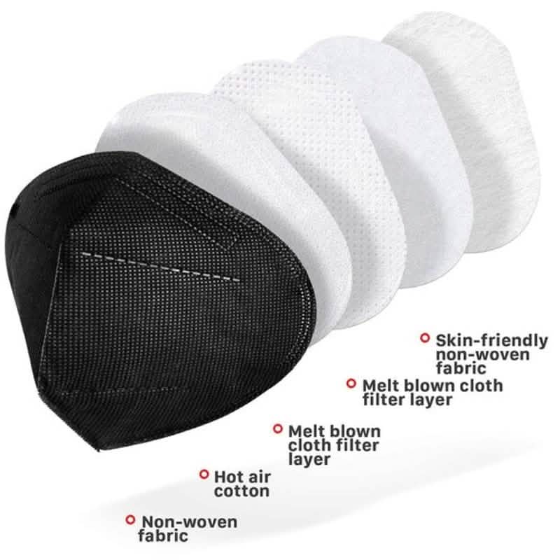 KN95 Foldable Protective Face Mask - Black DailySale