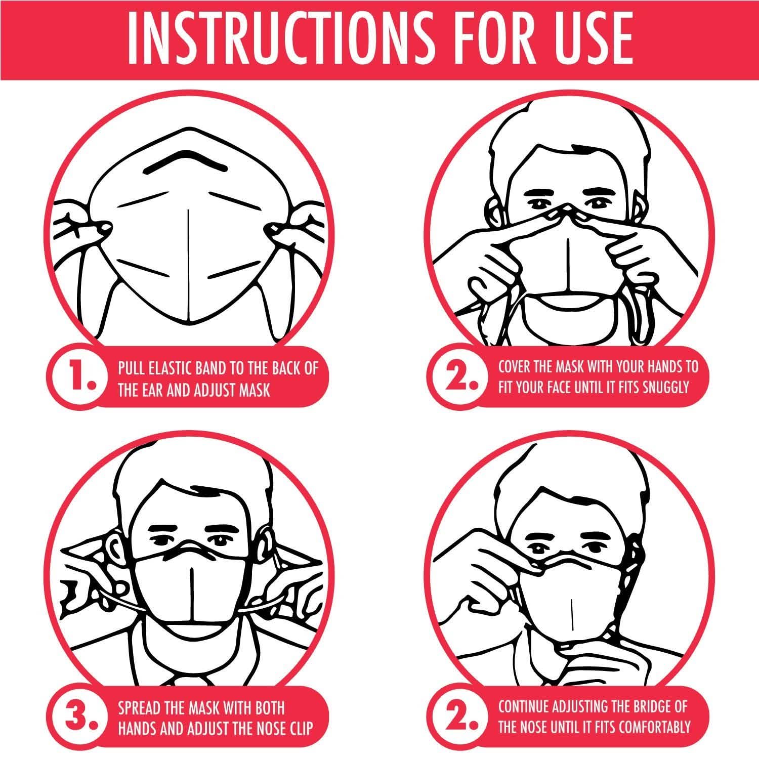 KN95 Protective Breathable Outdoor Face Mask with Nose Clip DailySale