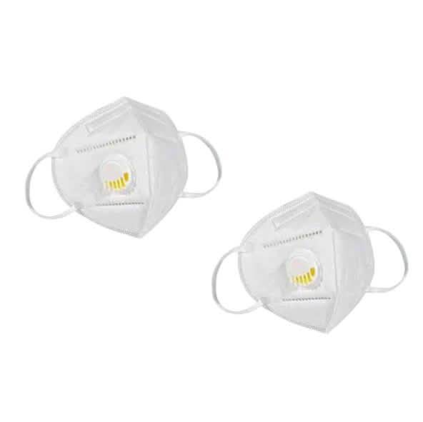 KN95 White Disposable Face Masks with Flow Exhalation Valve DailySale