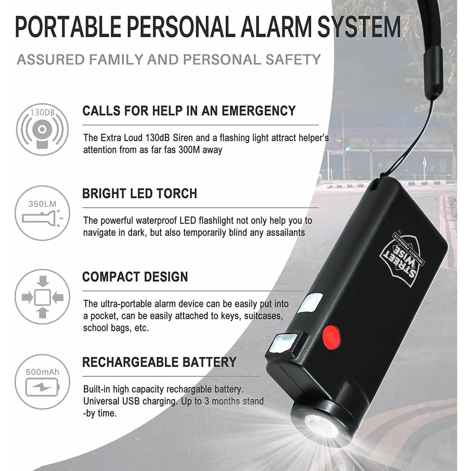 Knight Light Alarm & Flashlight DailySale