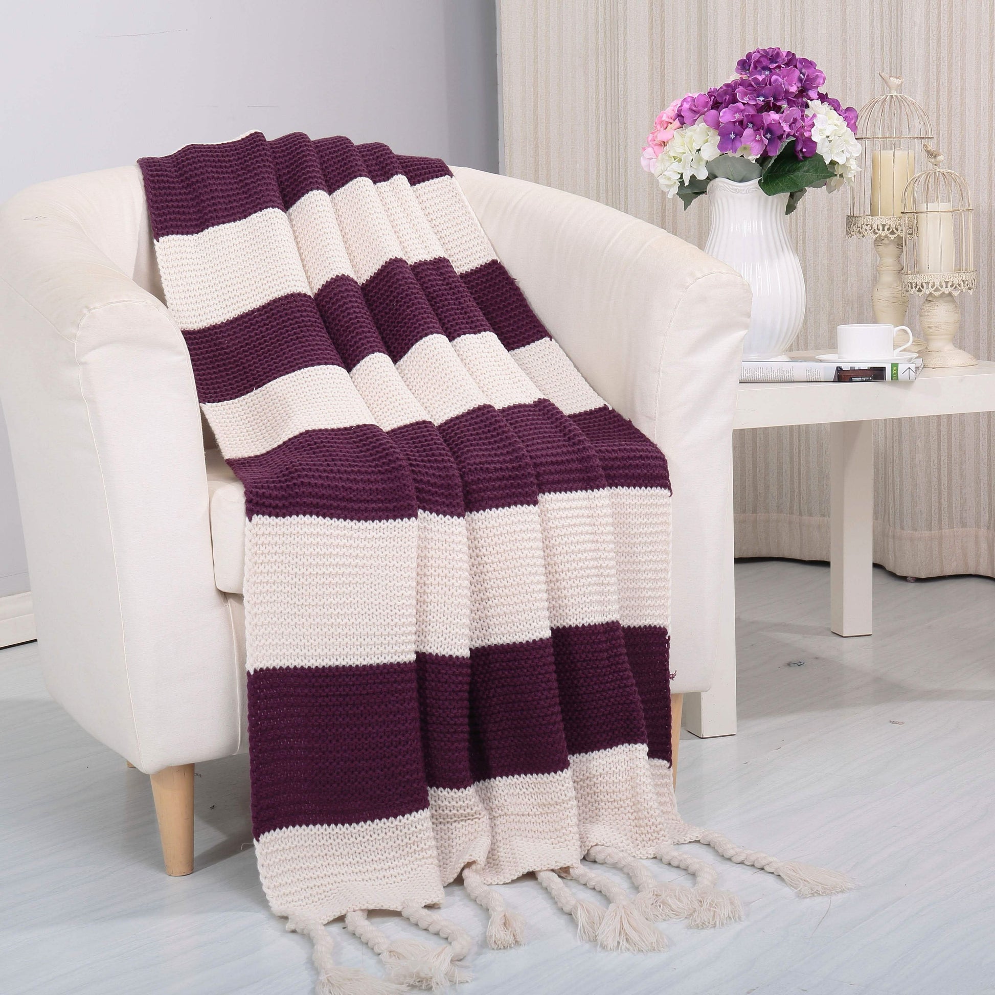 Knitted Throw Couch Cover Sofa Blanket - Assorted Styles DailySale