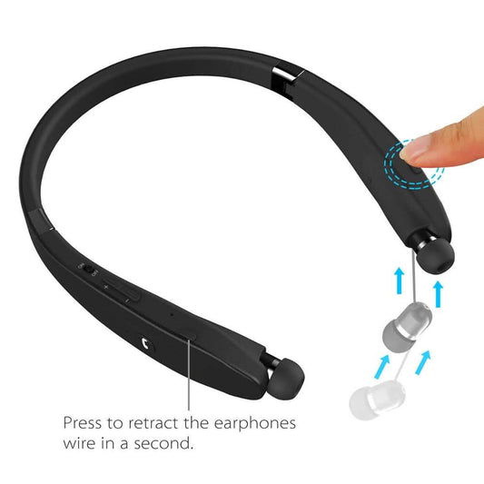 Kocaso Foldable Wireless Neckband Sweatproof Headset DailySale