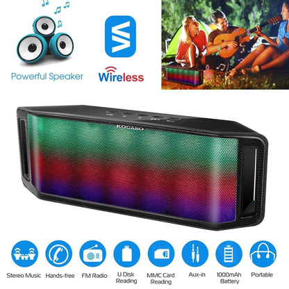KOCASO LED Wireless Speaker Dynamic Multicolor Hands-Free DailySale