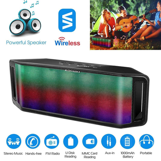 KOCASO LED Wireless Speaker Dynamic Multicolor Hands-Free DailySale