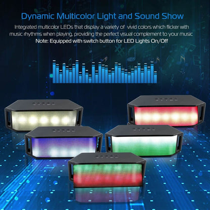 KOCASO LED Wireless Speaker Dynamic Multicolor Hands-Free DailySale