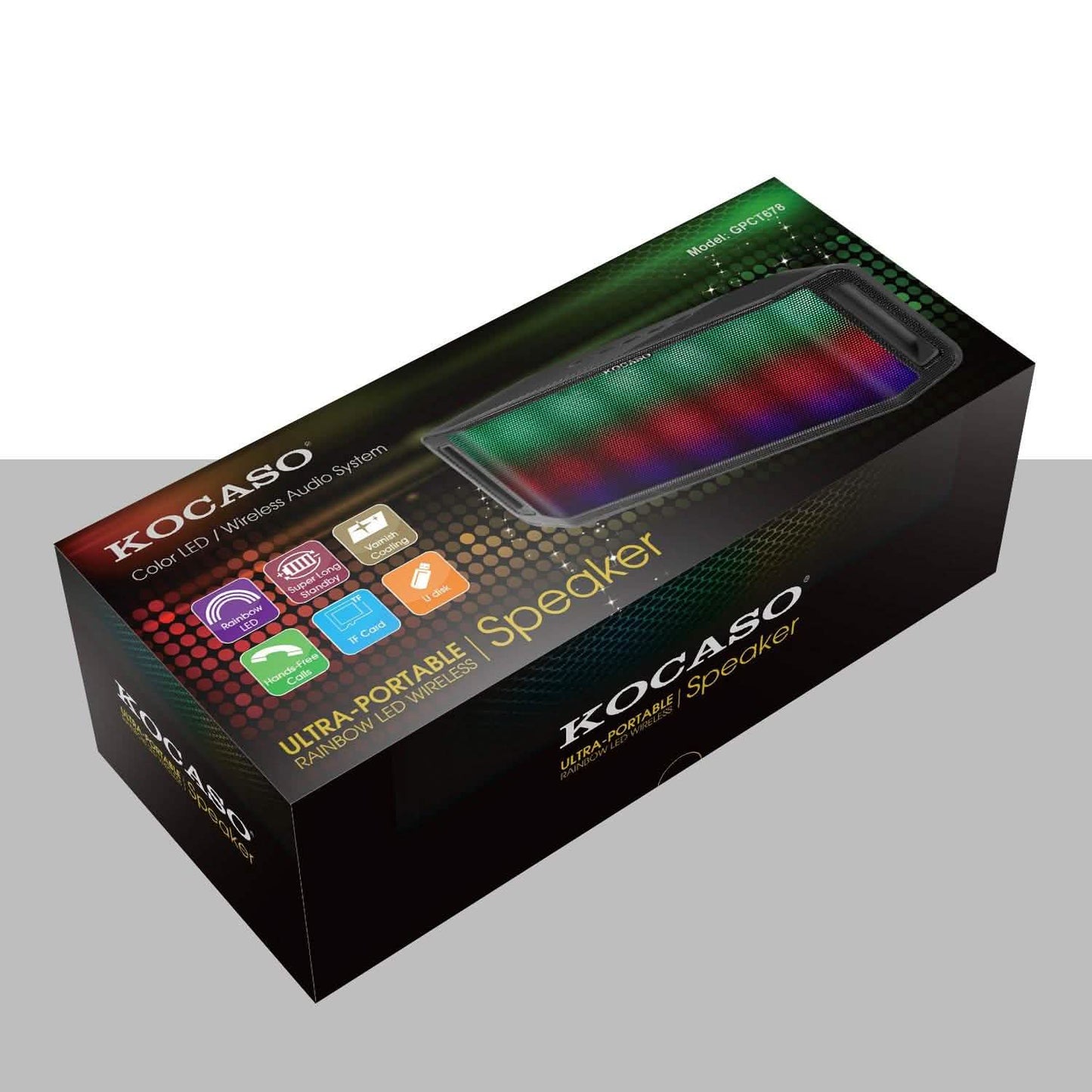 KOCASO LED Wireless Speaker Dynamic Multicolor Hands-Free DailySale